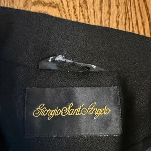 Vintage Black 100% Wool Double-Breasted Blazer - Picture 2 of 7